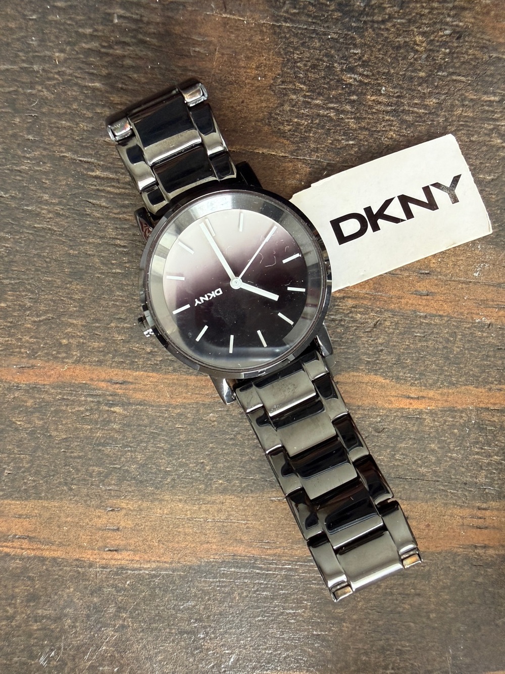 DKNY Soho black tone watch NWT